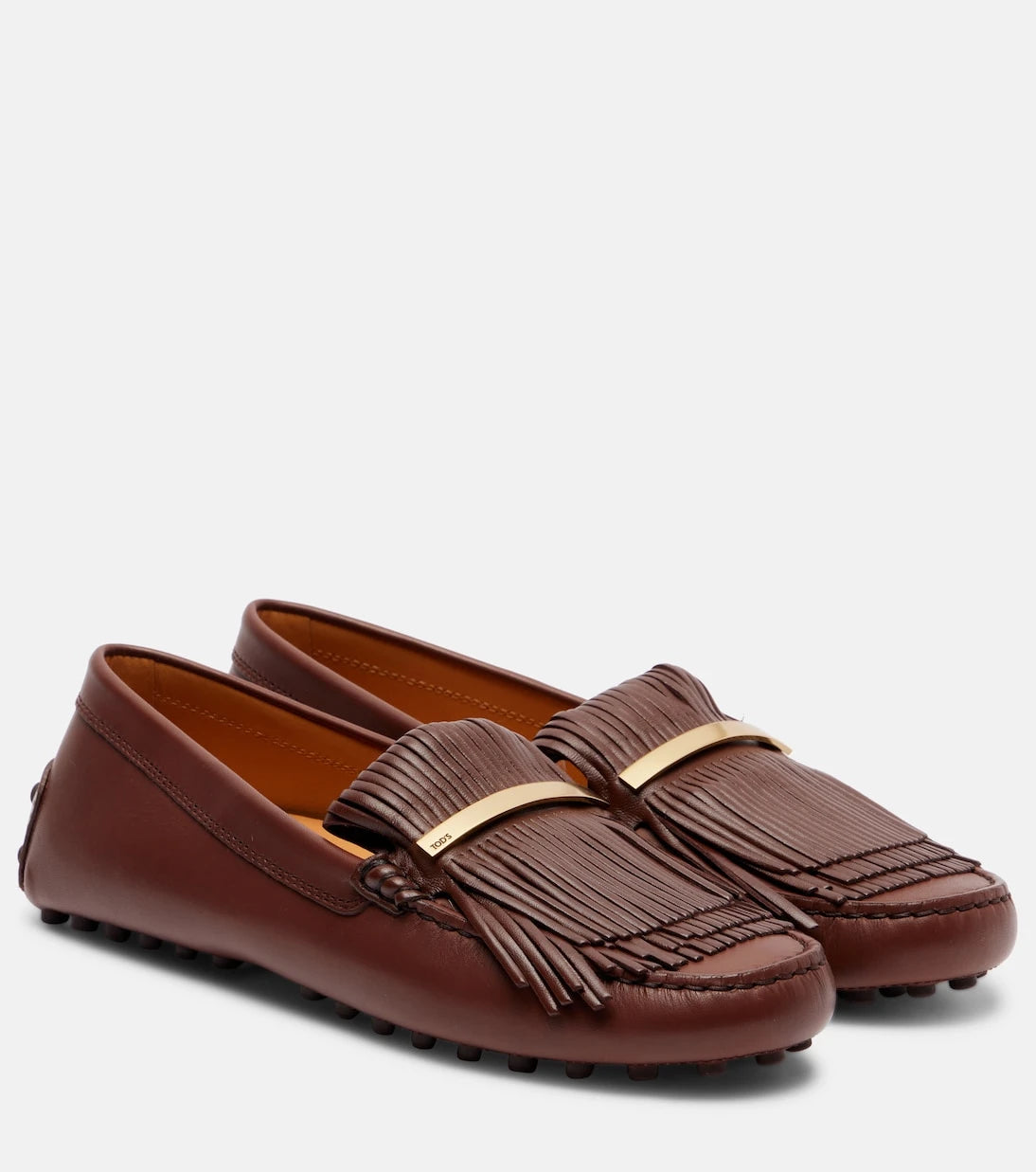 Tod's - Gommino fringed leather driving shoes