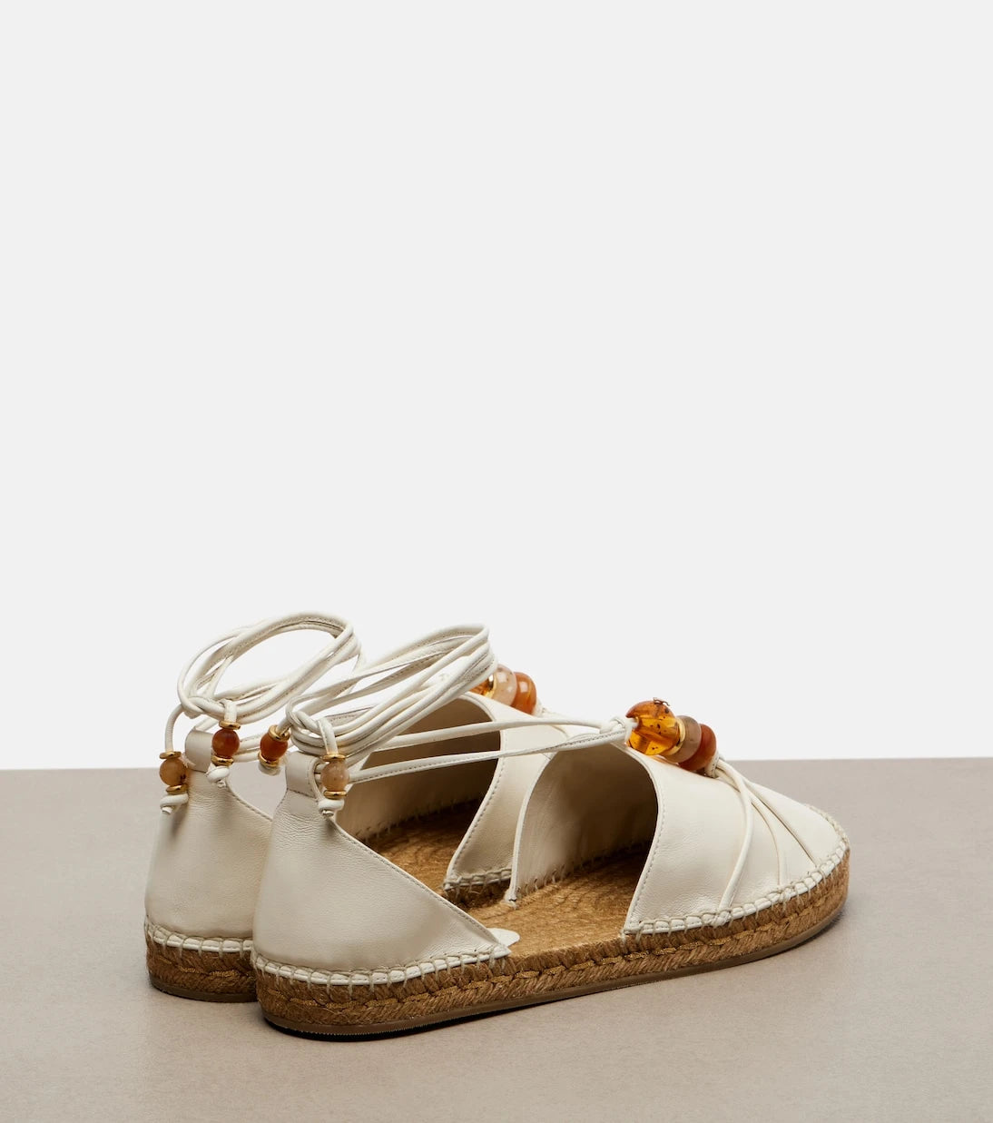 Jimmy Choo - Lemi embellished leather espadrilles