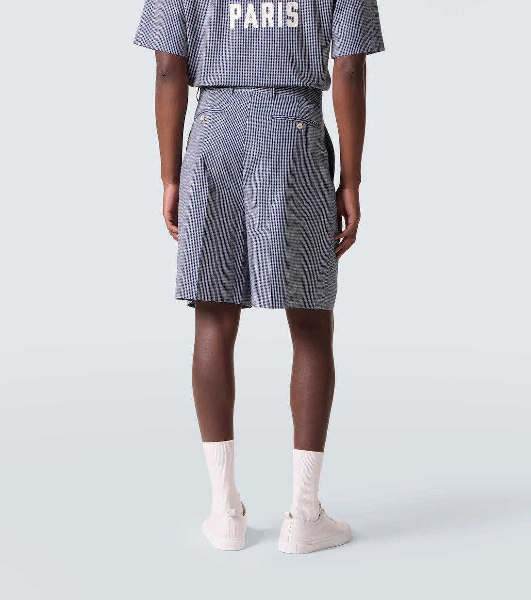 Givenchy - Checked cotton Bermuda shorts