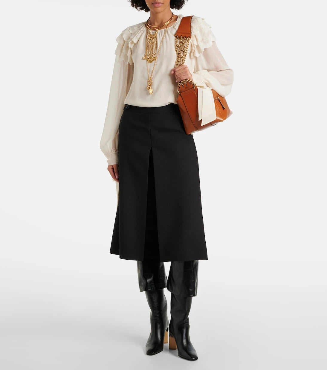 Chloé - Ruffled silk blouse