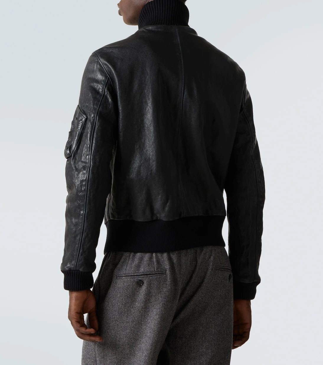 Dolce&Gabbana - Leather bomber jacket