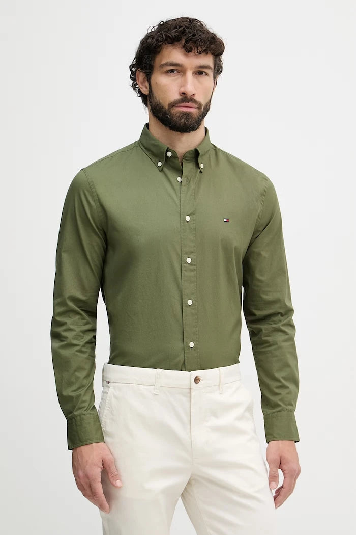 Tommy Hilfiger Erkek Pamuk Gömlek