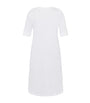 Hanro White Cotton Lace-Trim Moments Nightdress