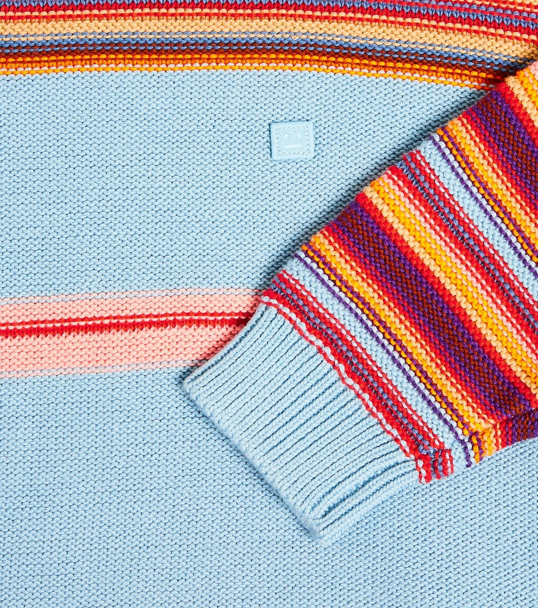 Acne Studios Kids - Face Logo striped cotton sweater