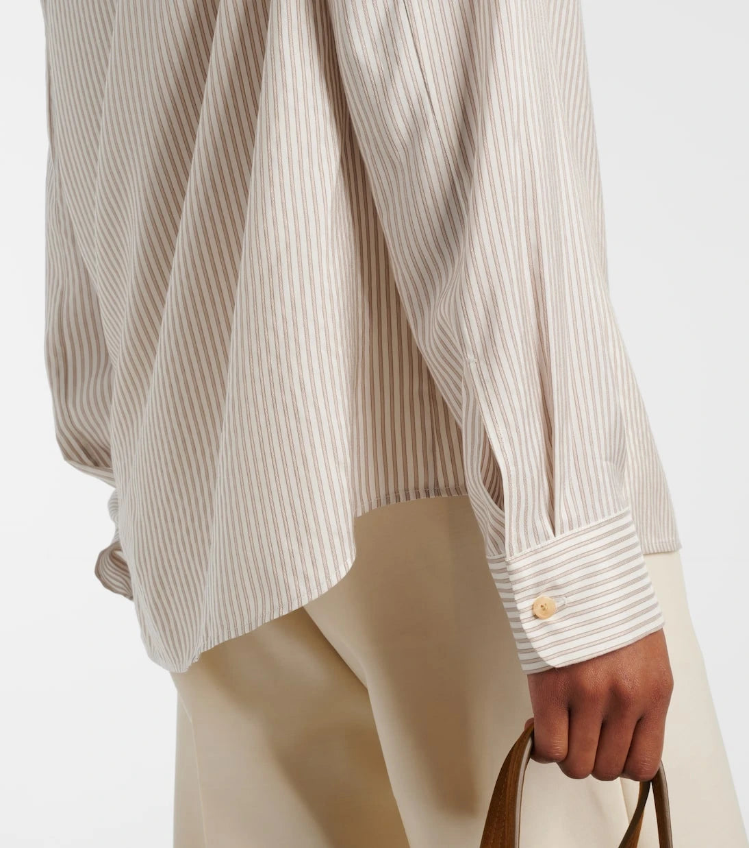 Khaite - Agro striped silk shirt