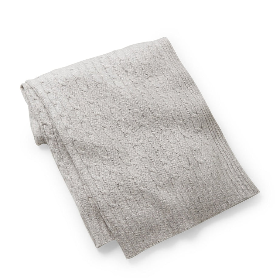 Ralph Lauren Home Cashmere Cable-Knit Throw (60cm x 60cm)