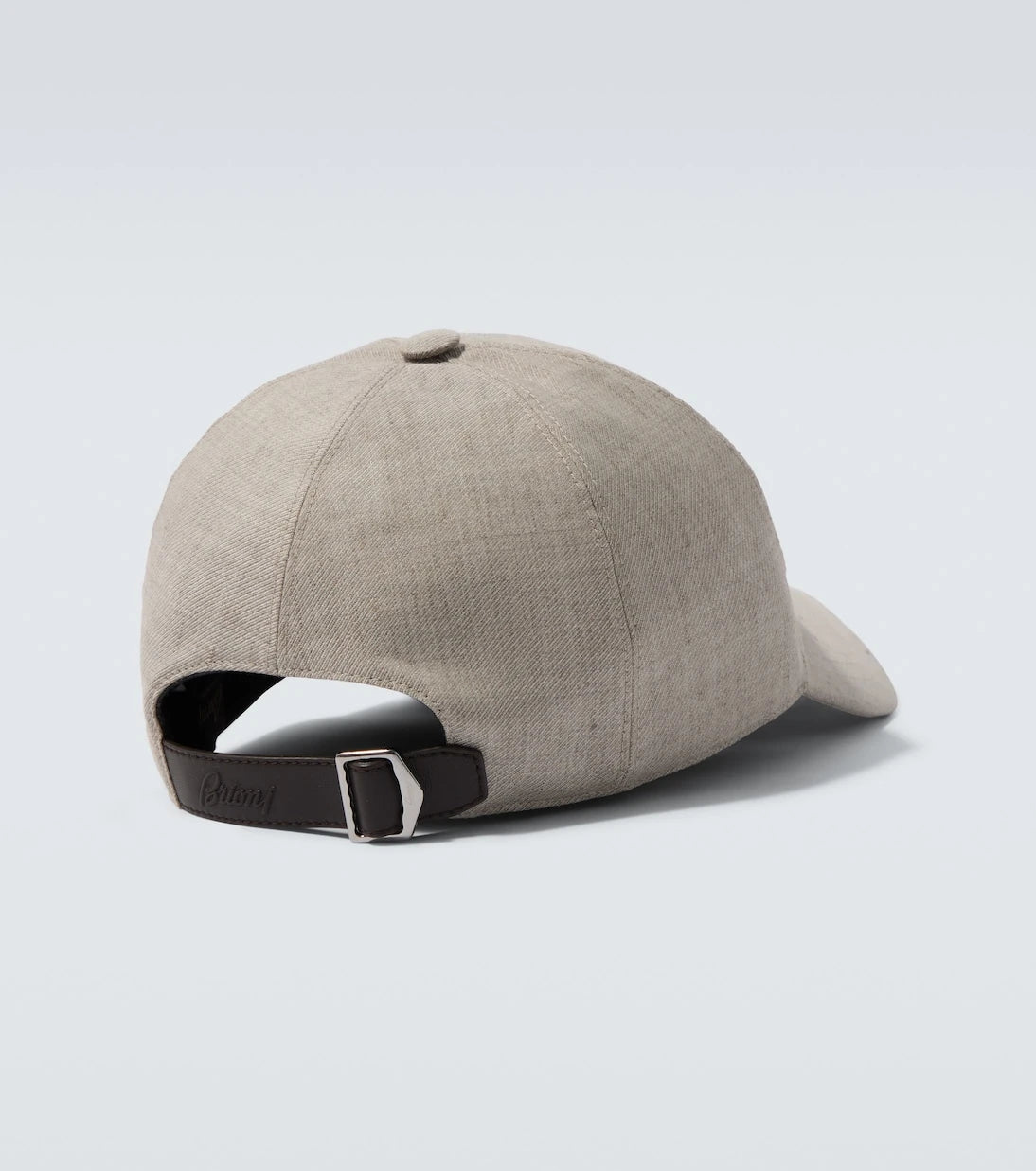 Brioni - Logo linen and wool baseball cap