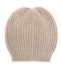 Brunello Cucinelli Beige Cashmere-Silk Embellished Beanie