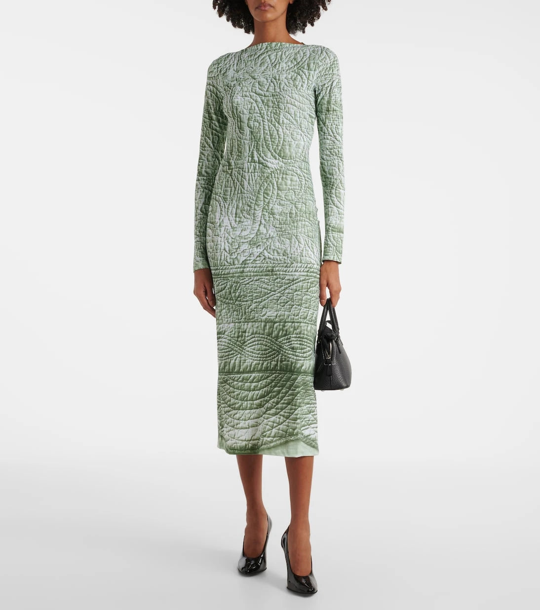 MM6 Maison Margiela - Printed jersey midi dress