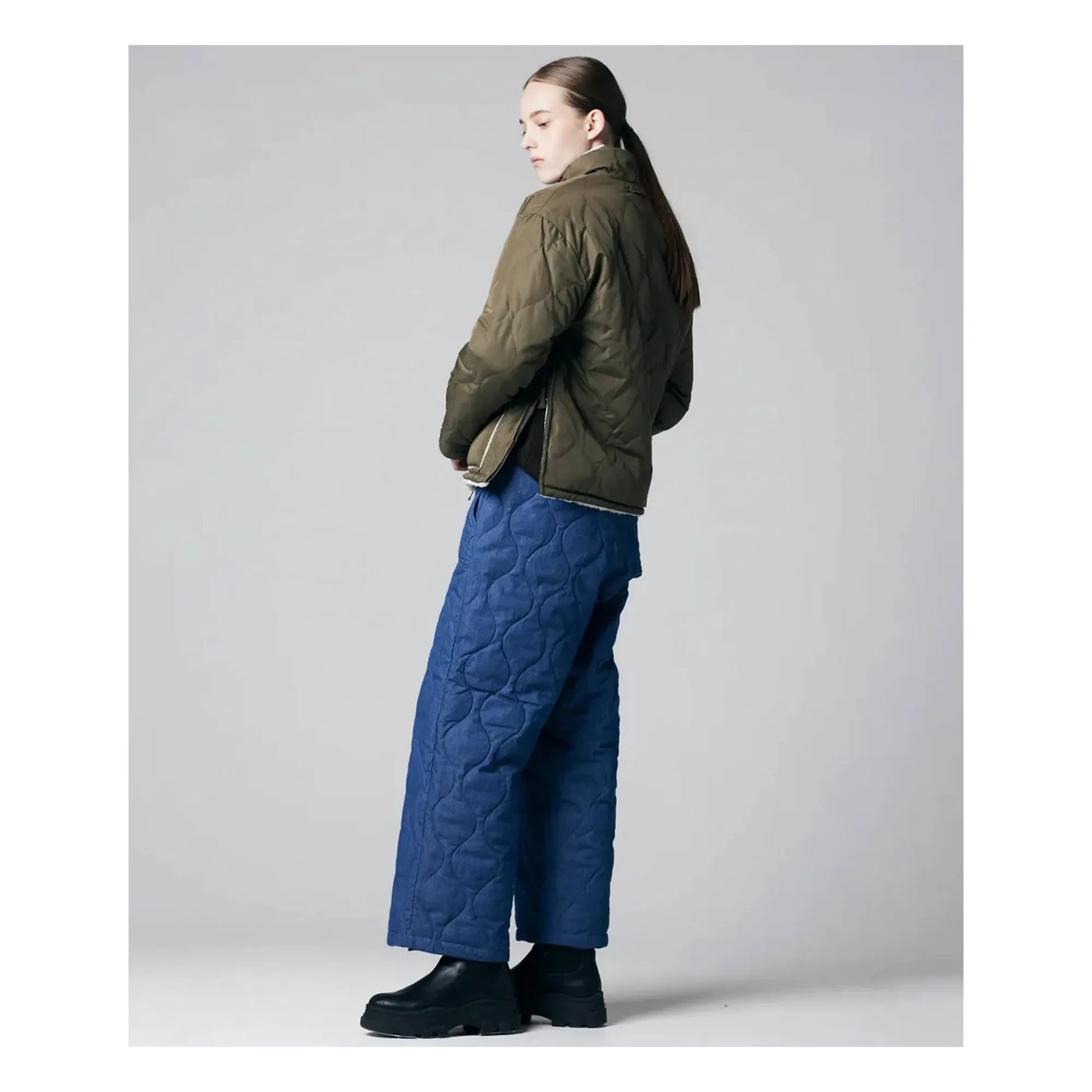 Taion - Military Reversible Stand-up Collar Jacket | Olive