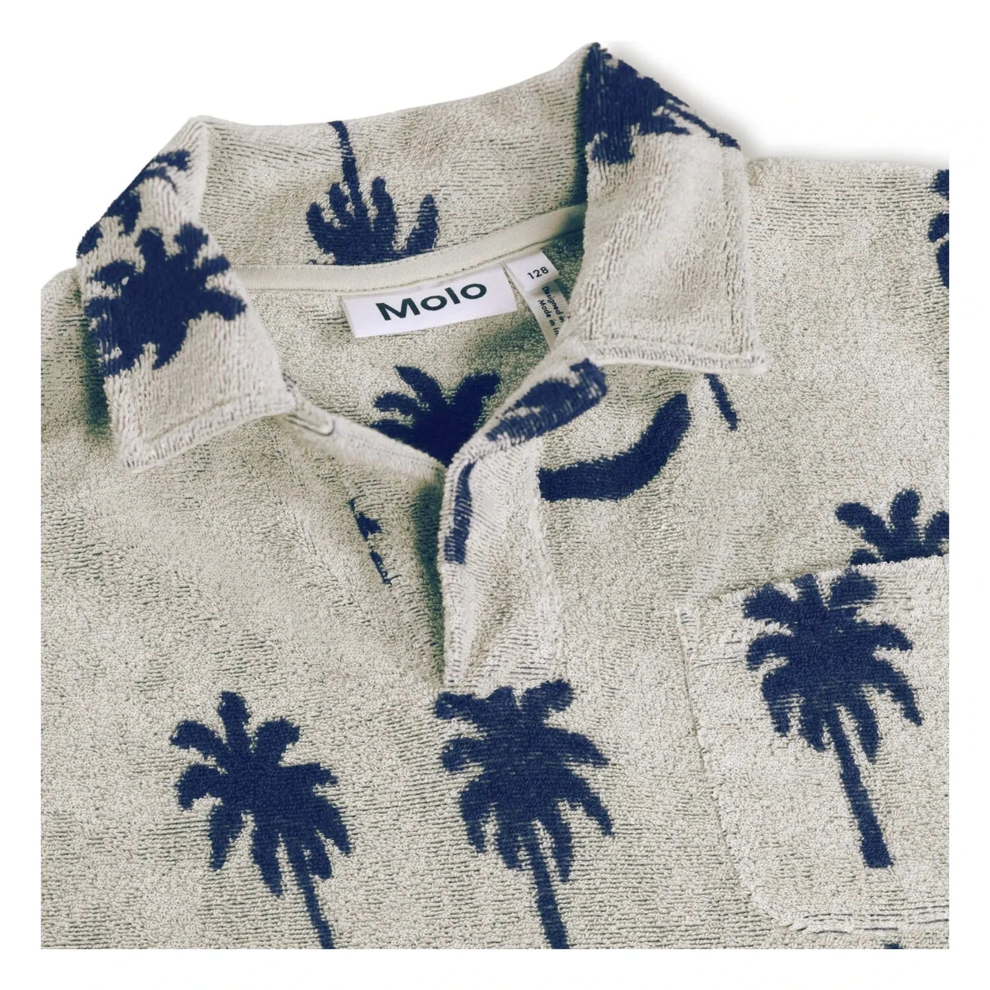 Molo - Randel Palm terry polo shirt | Grey