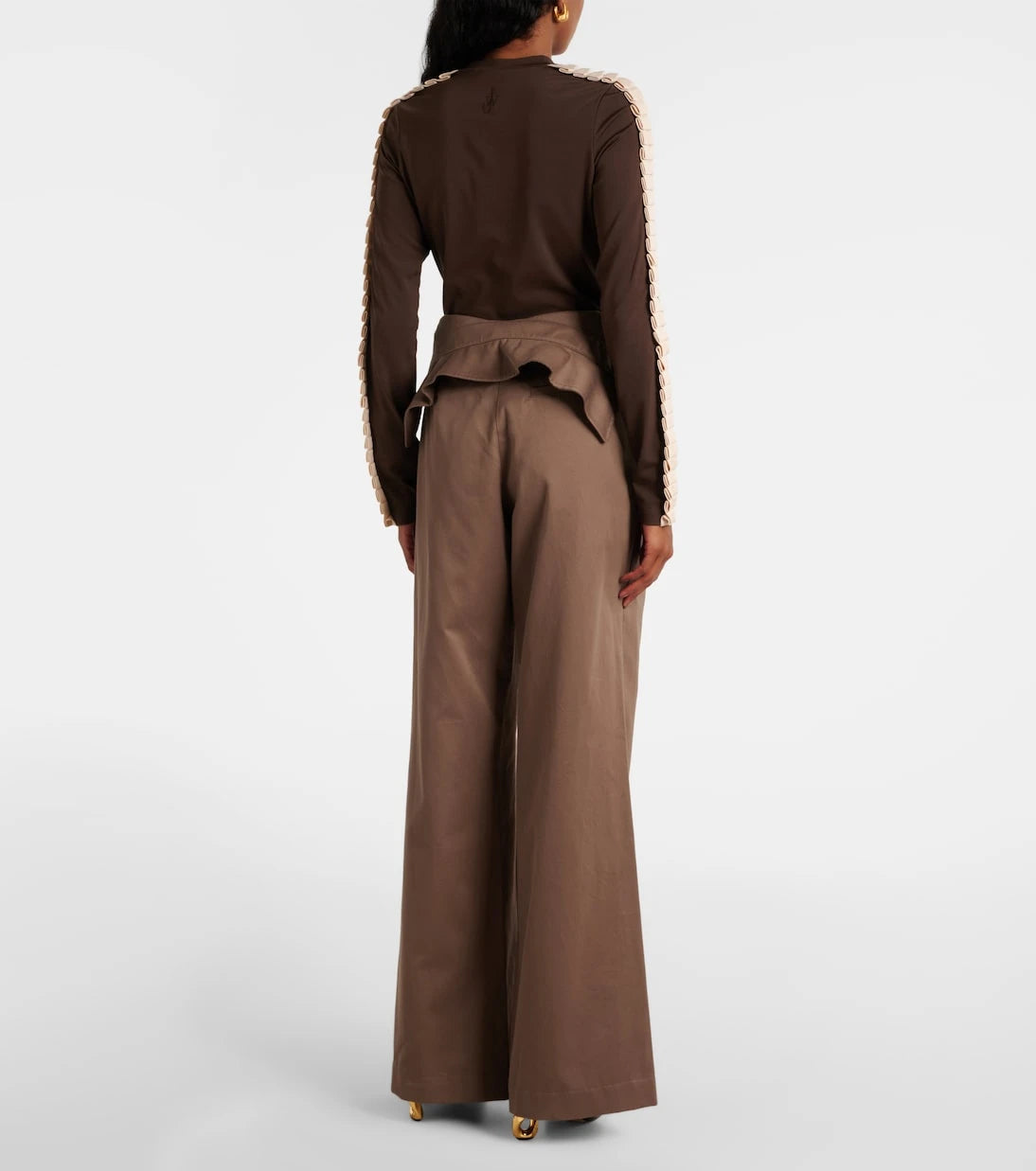 JW Anderson - Cotton twill wide-leg pants