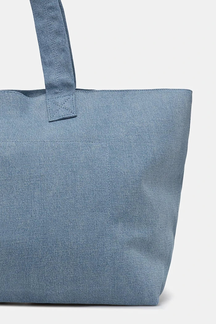Lacoste denim kadın tote çanta
