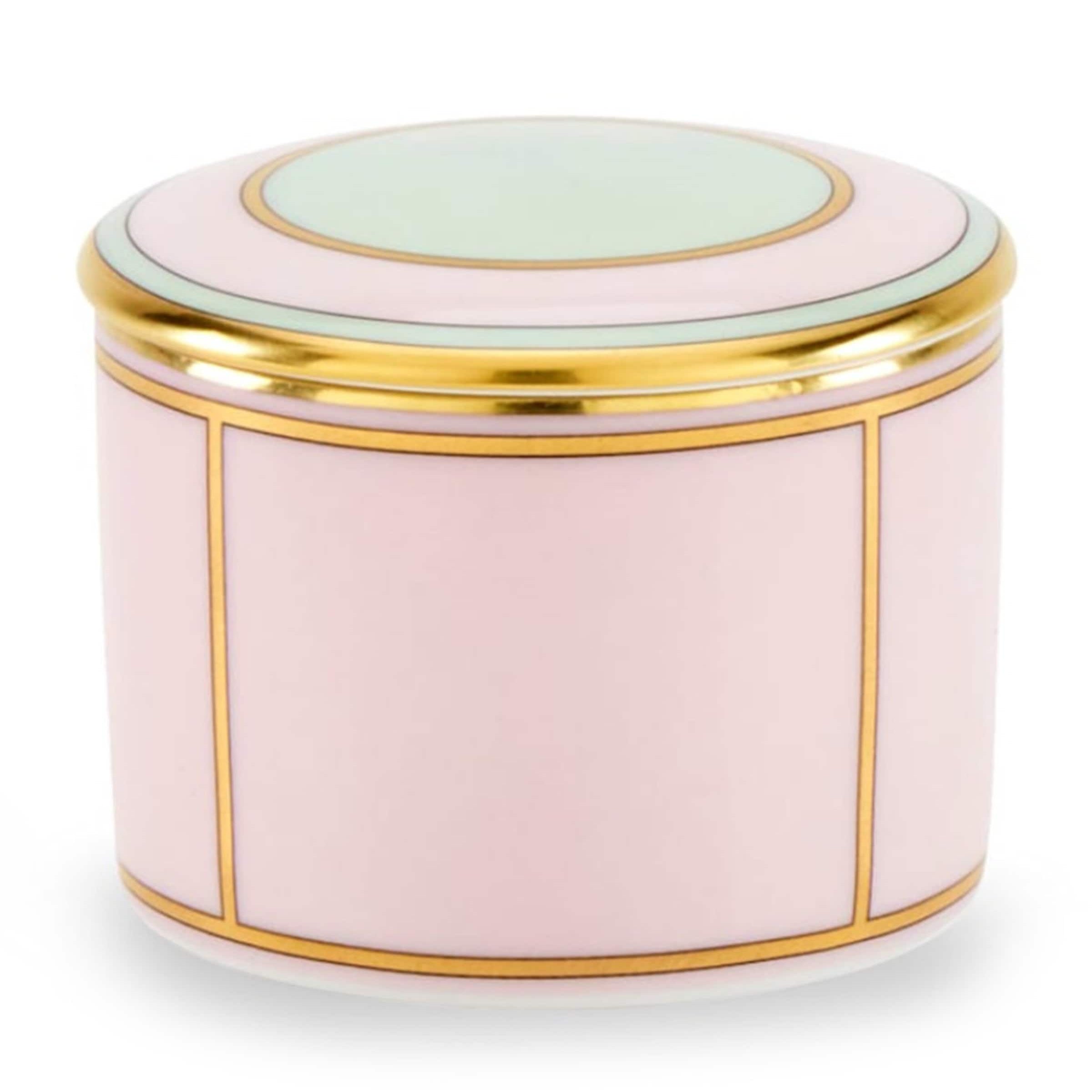 GINORI 1735 Porcelain Colonna Diva Rosa Trinket Box