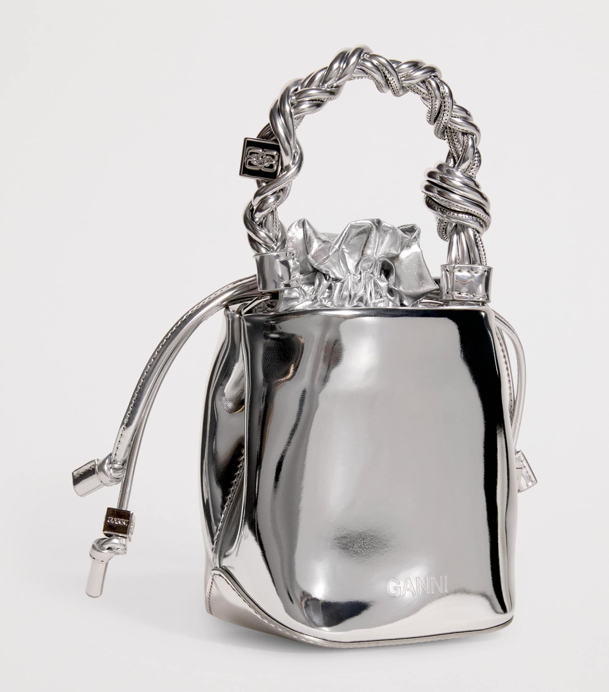 Silver Mini Bou Bucket Bag