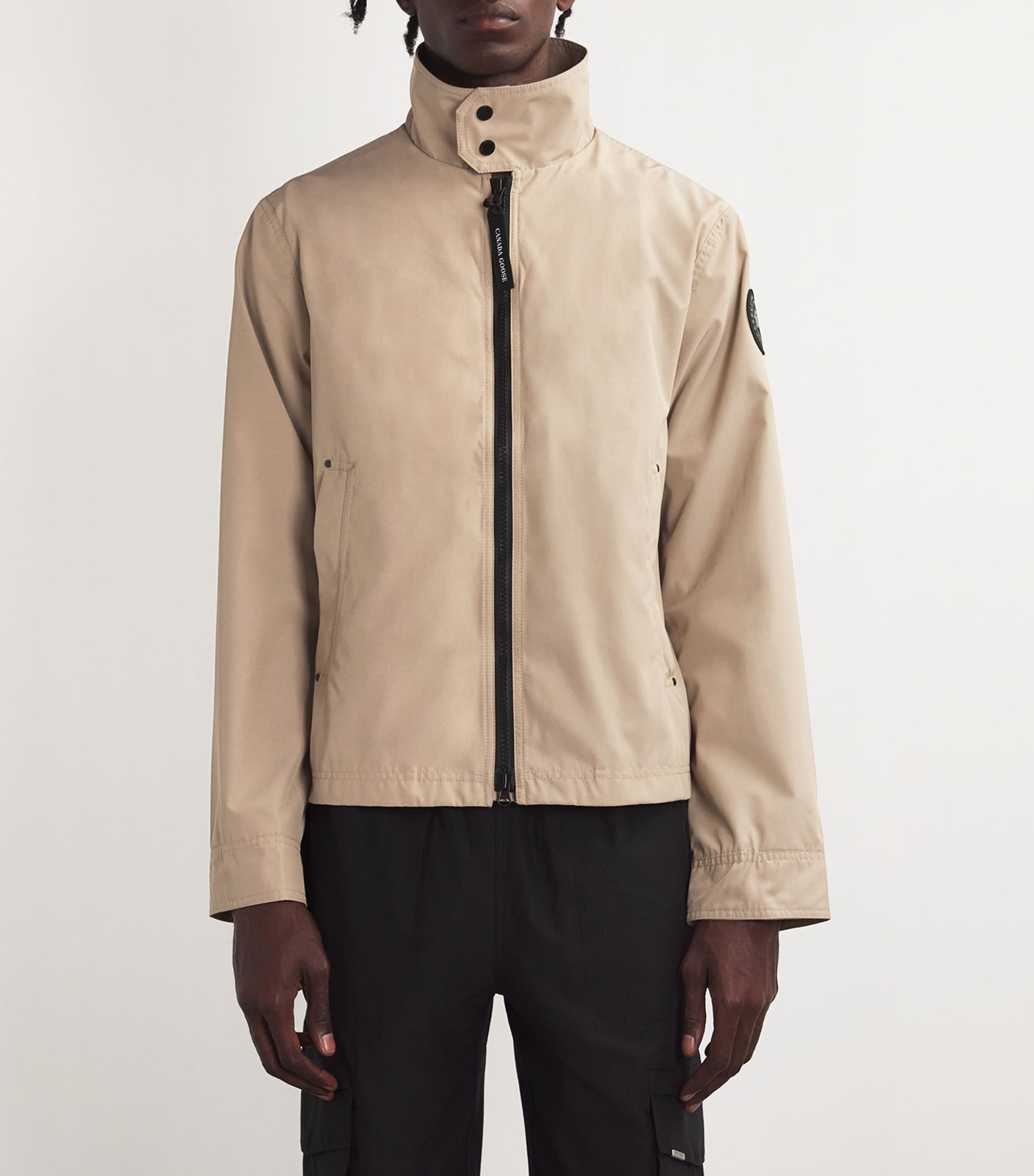 Canada Goose Beige Rosedale Bomber Jacket