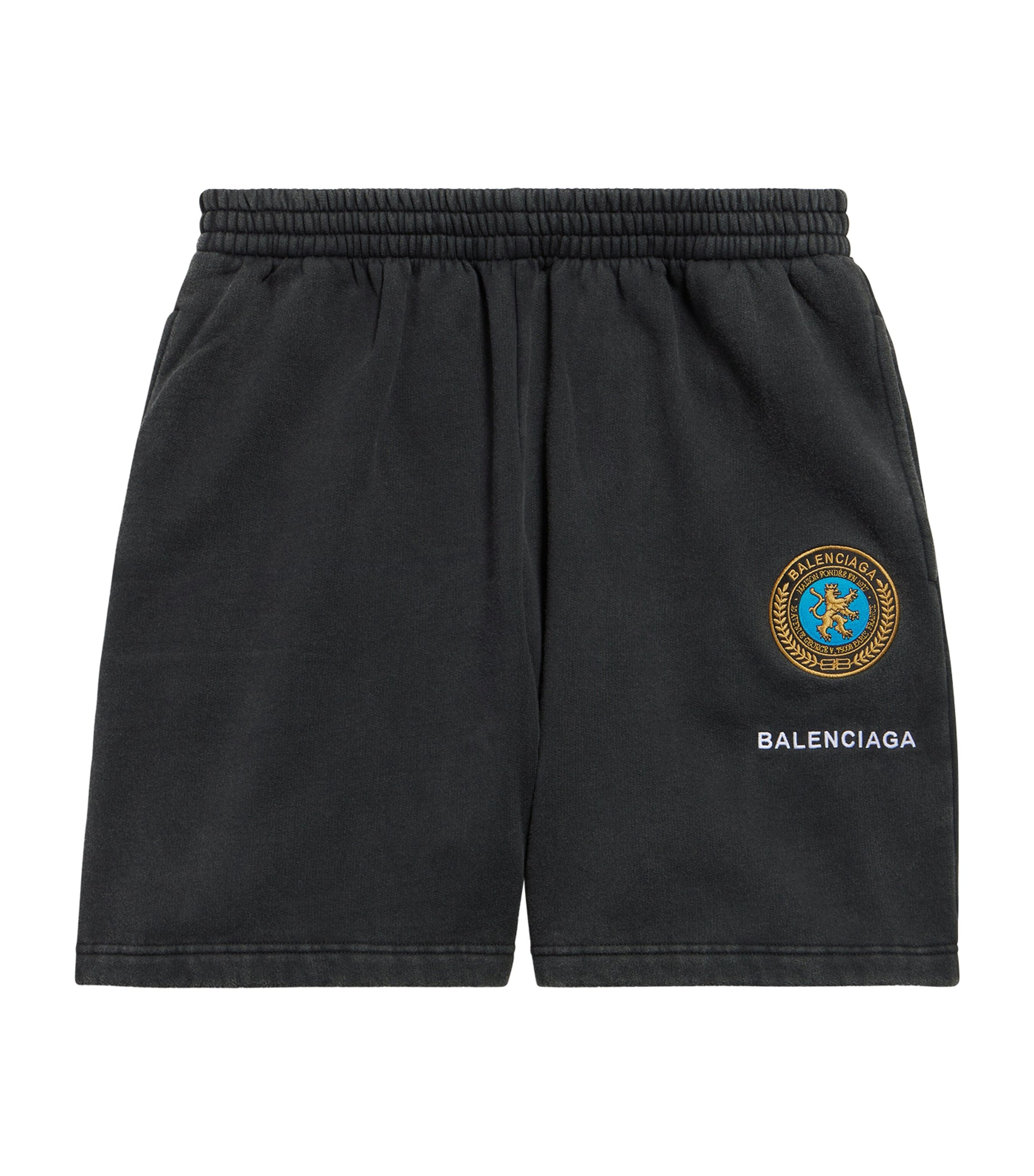 Oversized Cotton Uniform Logo Shorts