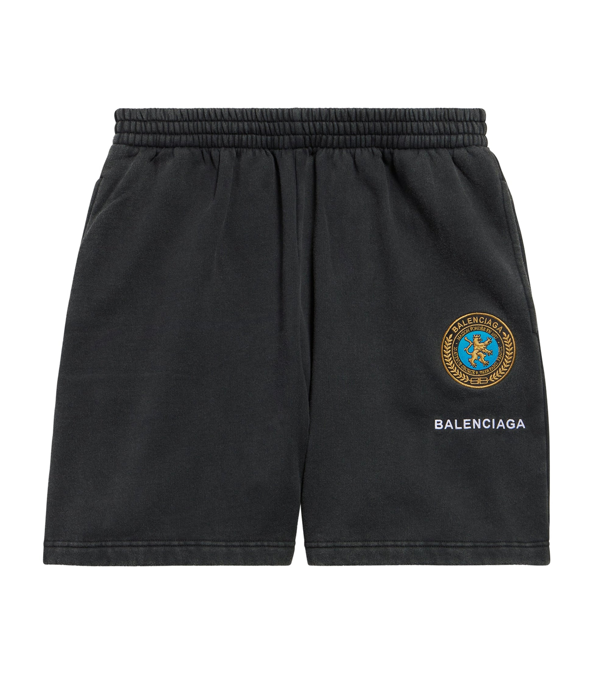 Oversized Cotton Uniform Logo Shorts