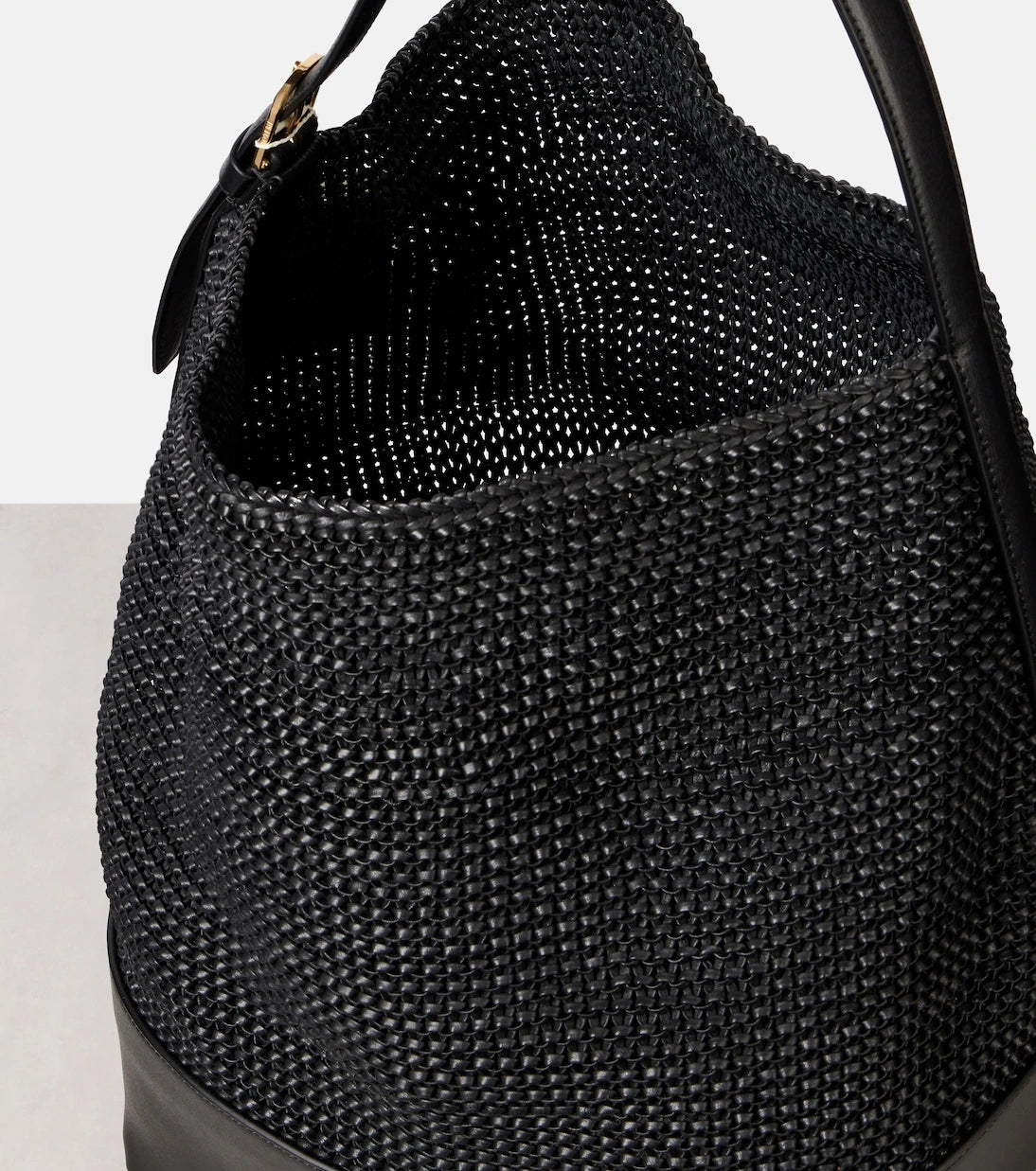 Toteme - Belted woven leather tote bag
