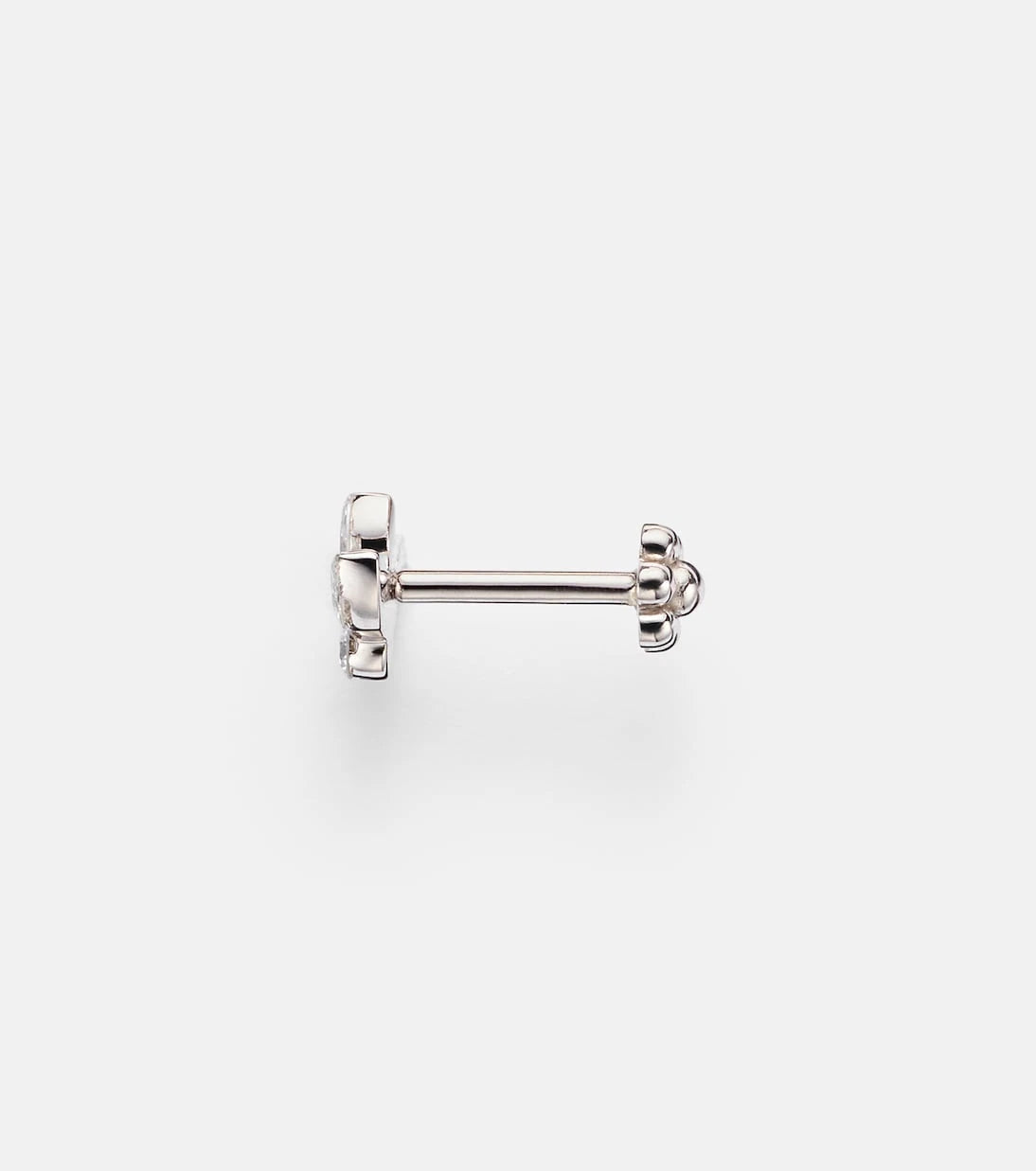Maria Tash - Lotus 18kt white gold single earring with diamonds
