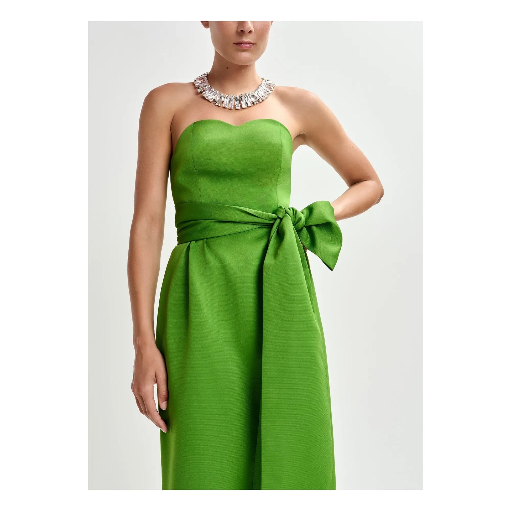 Essentiel Antwerp - Juror strapless dress | Green