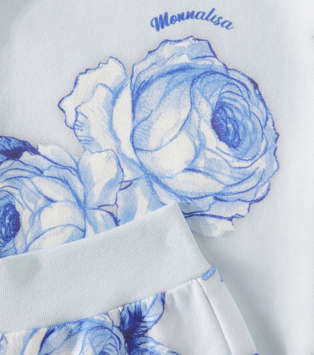Monnalisa - Floral cotton-blend sweatpants