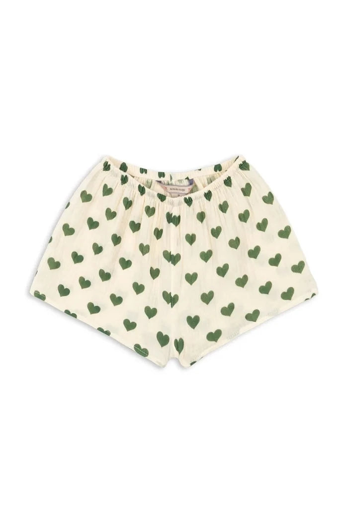 Konges Sløjd çocuklar için pamuk kısa şort COCO MINI SHORTS GOTS