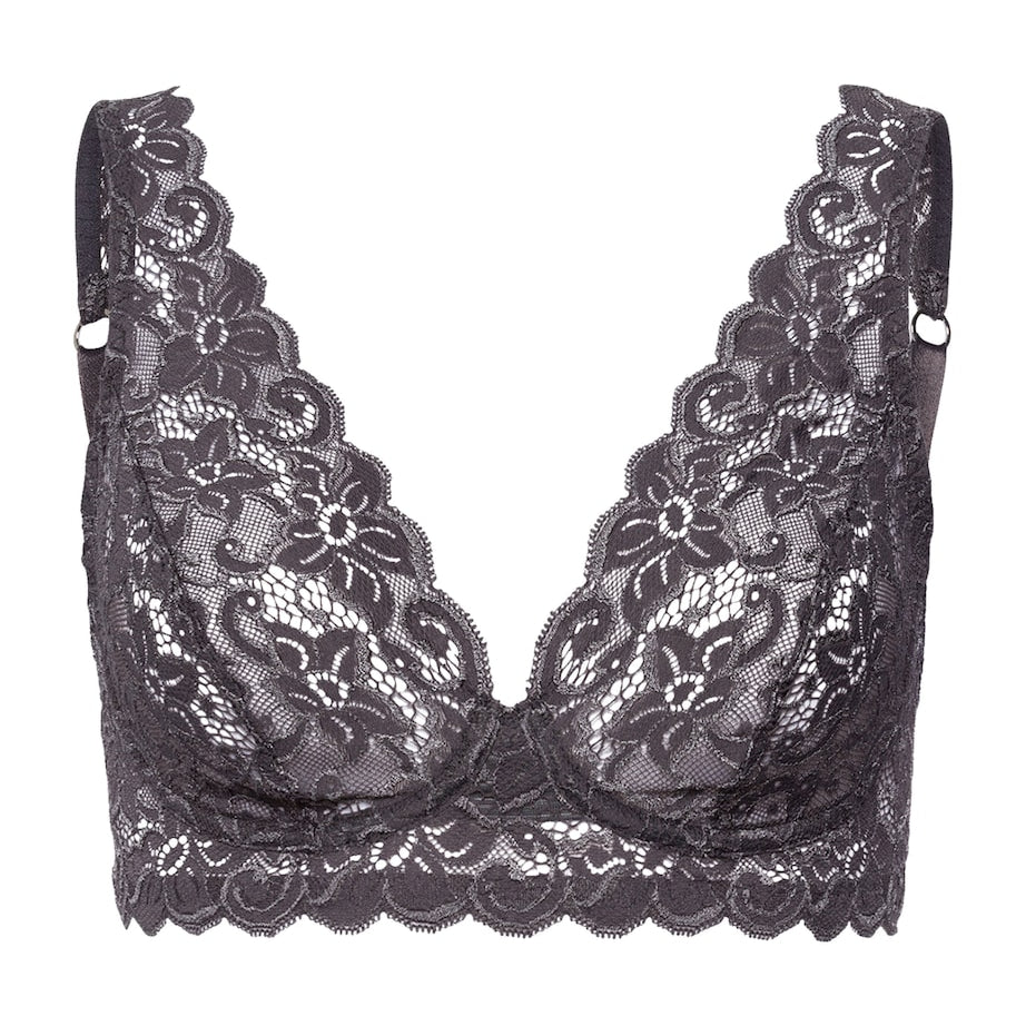 Hanro Black Lace Moments Soft Cup Bra