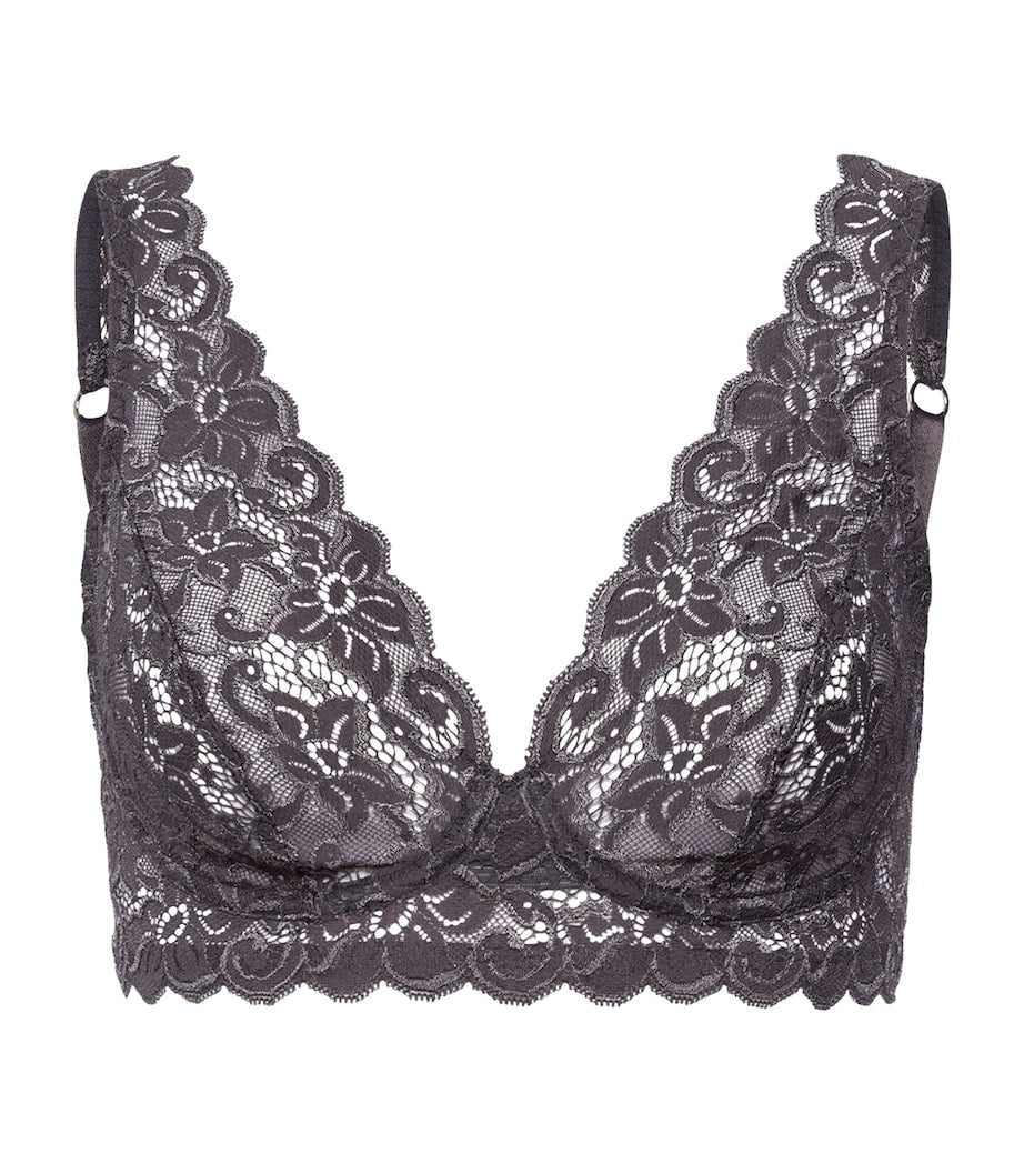 Hanro Black Lace Moments Soft Cup Bra