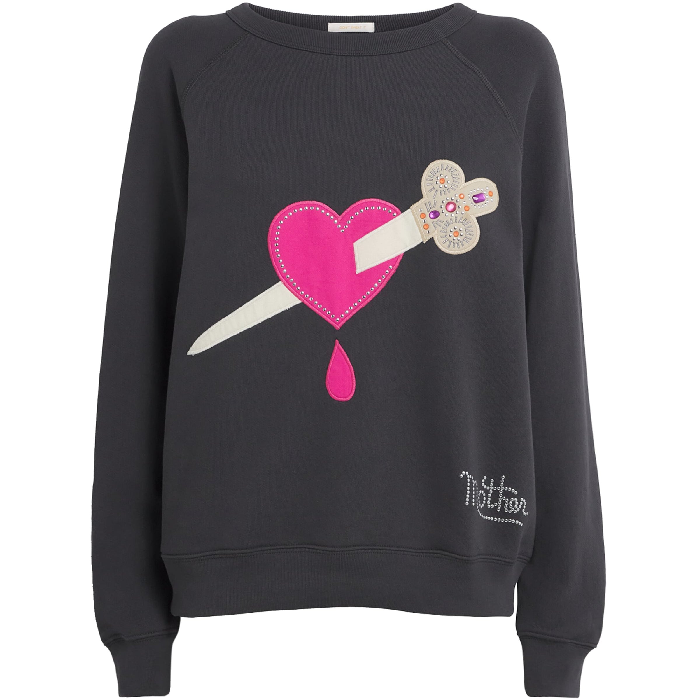 MOTHER Grey The Biggie Concert Sweatshirt