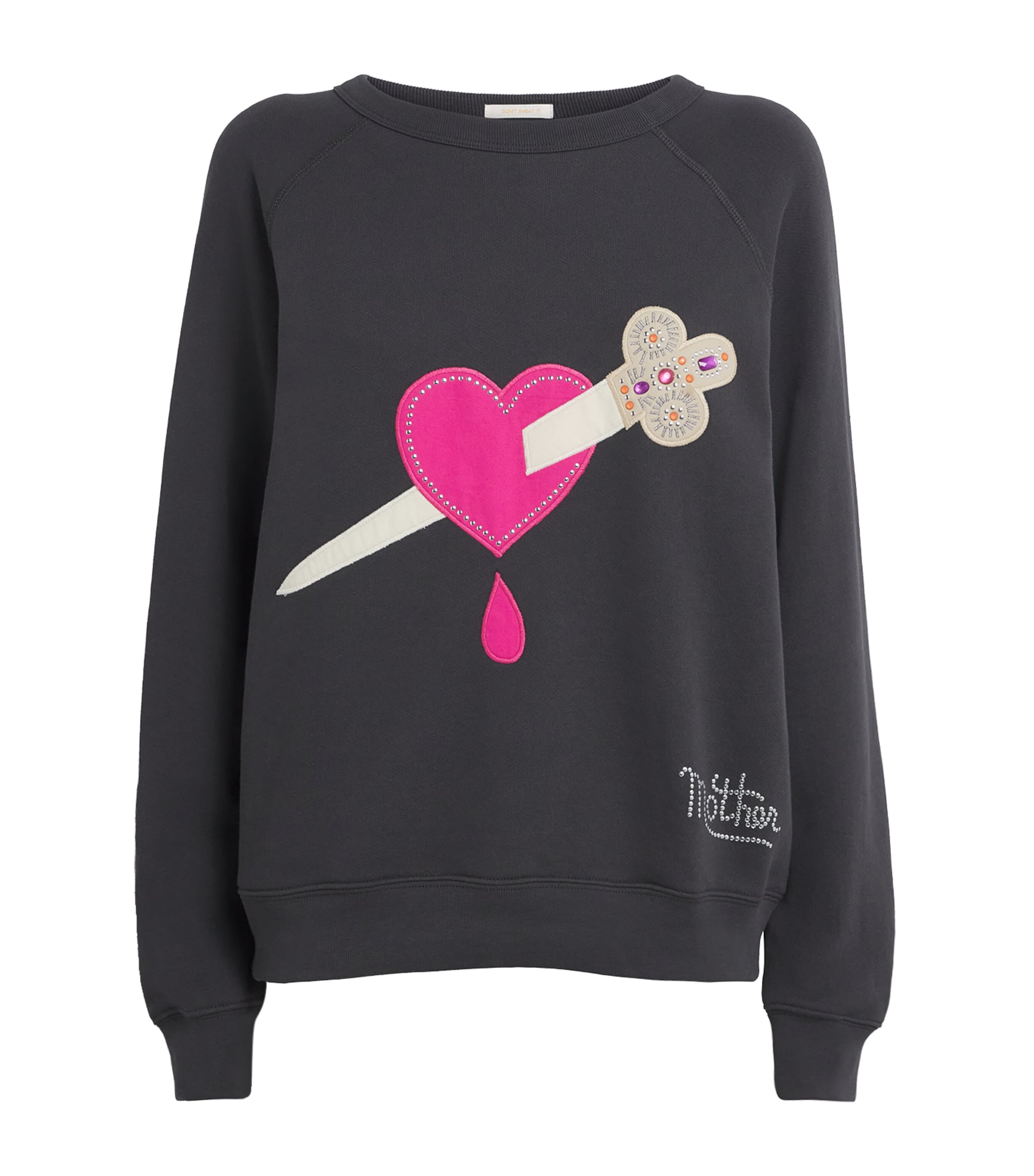 MOTHER Grey The Biggie Concert Sweatshirt