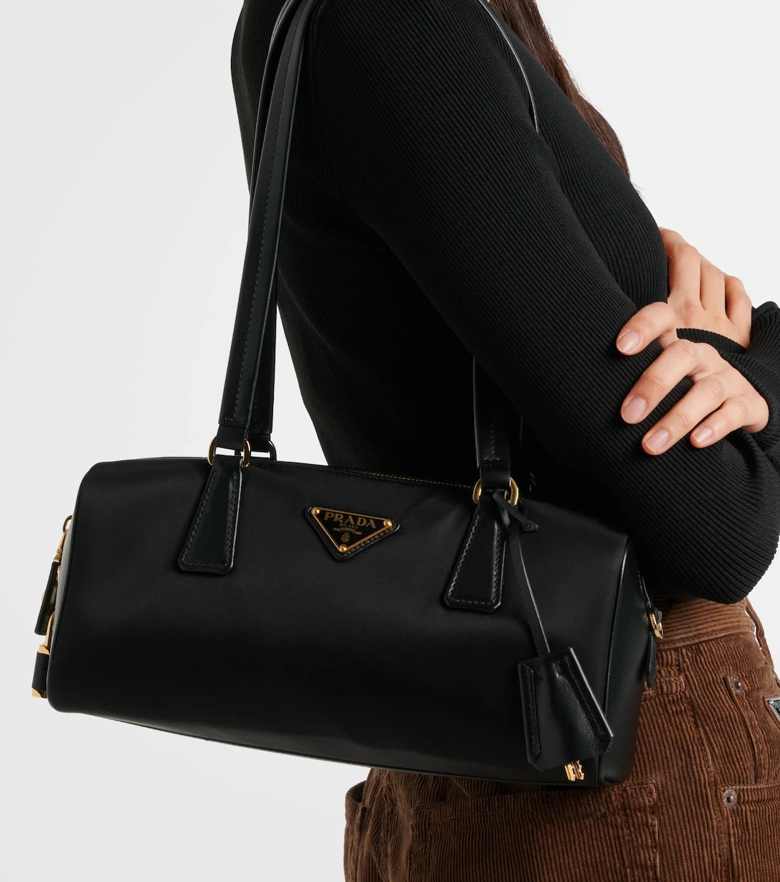 Prada - Re-Nylon Medium leather tote bag