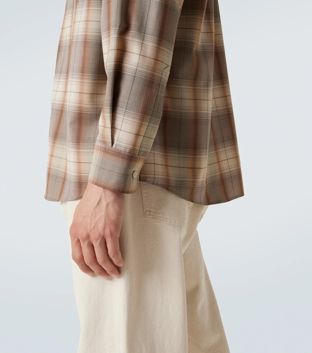 Auralee - Checked wool shirt