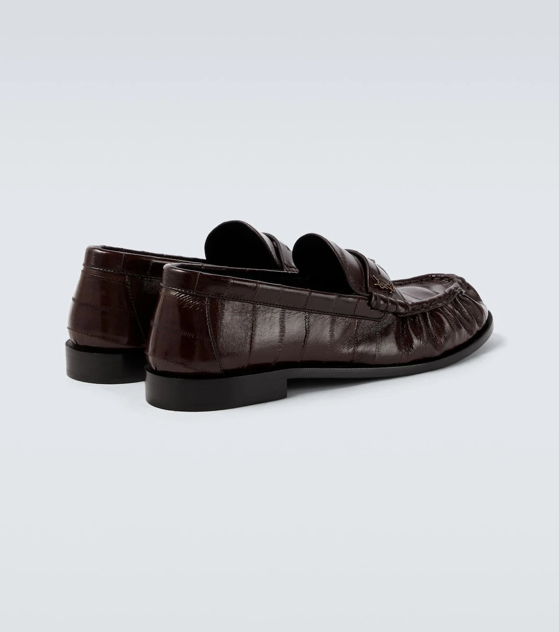 Saint Laurent - Le Loafer eel leather penny loafers
