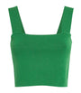 Green Knitted Crop Top