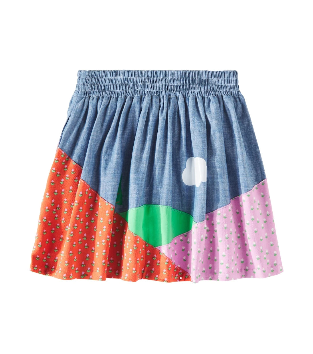 Stella McCartney Kids - تنورة قطنية مطبوعة
