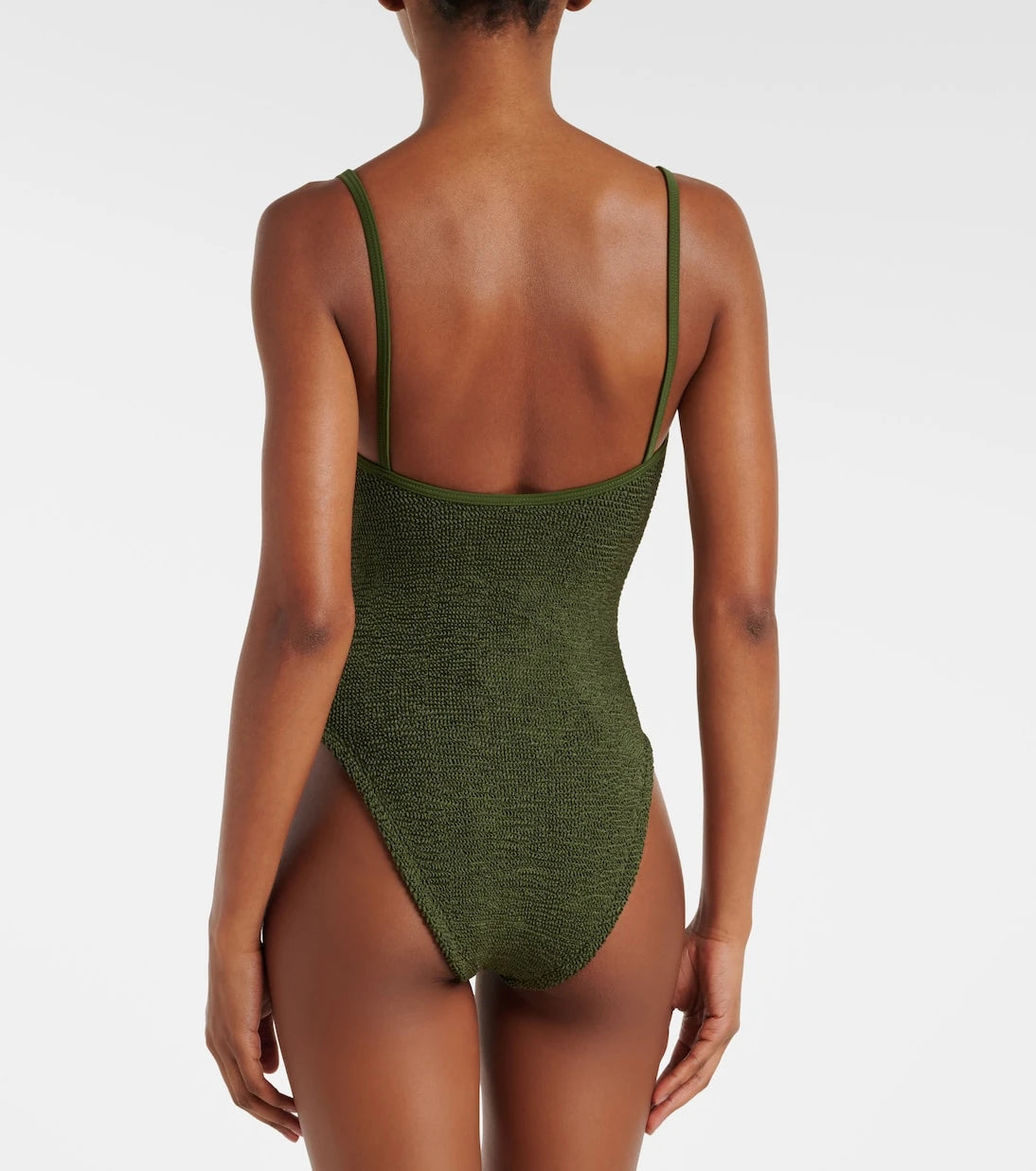 Hunza G - Mia beaded cutout swimsuit