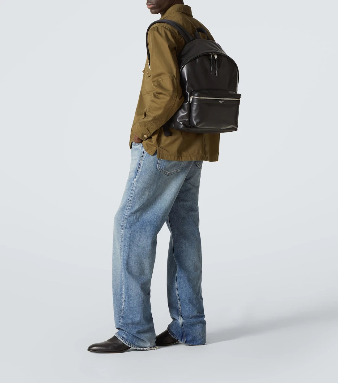 Saint Laurent - City leather backpack