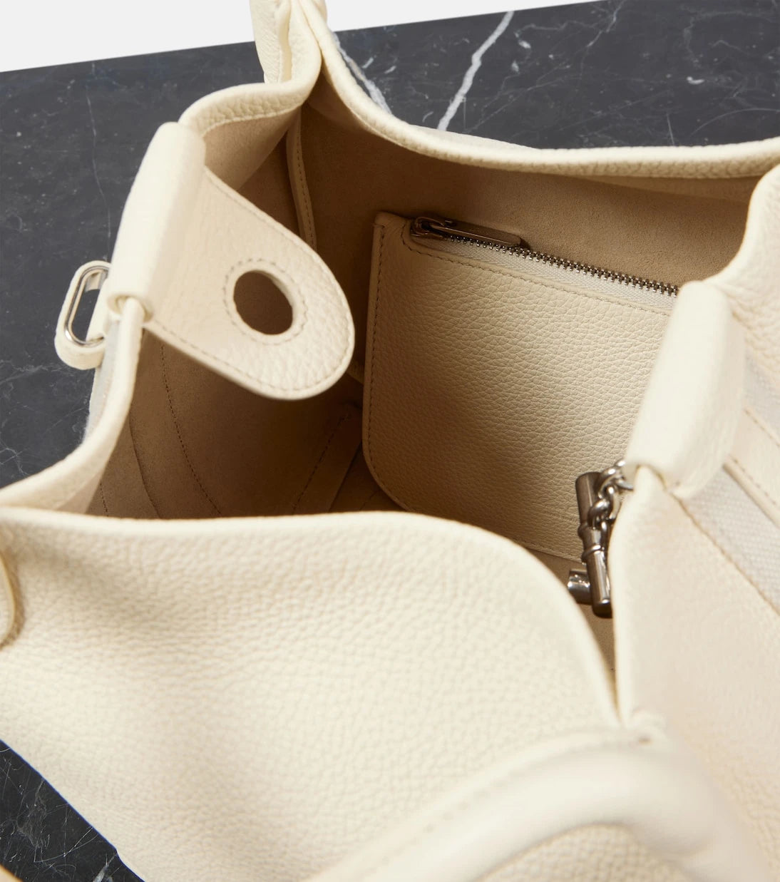 Loro Piana - Bale Small leather shoulder bag