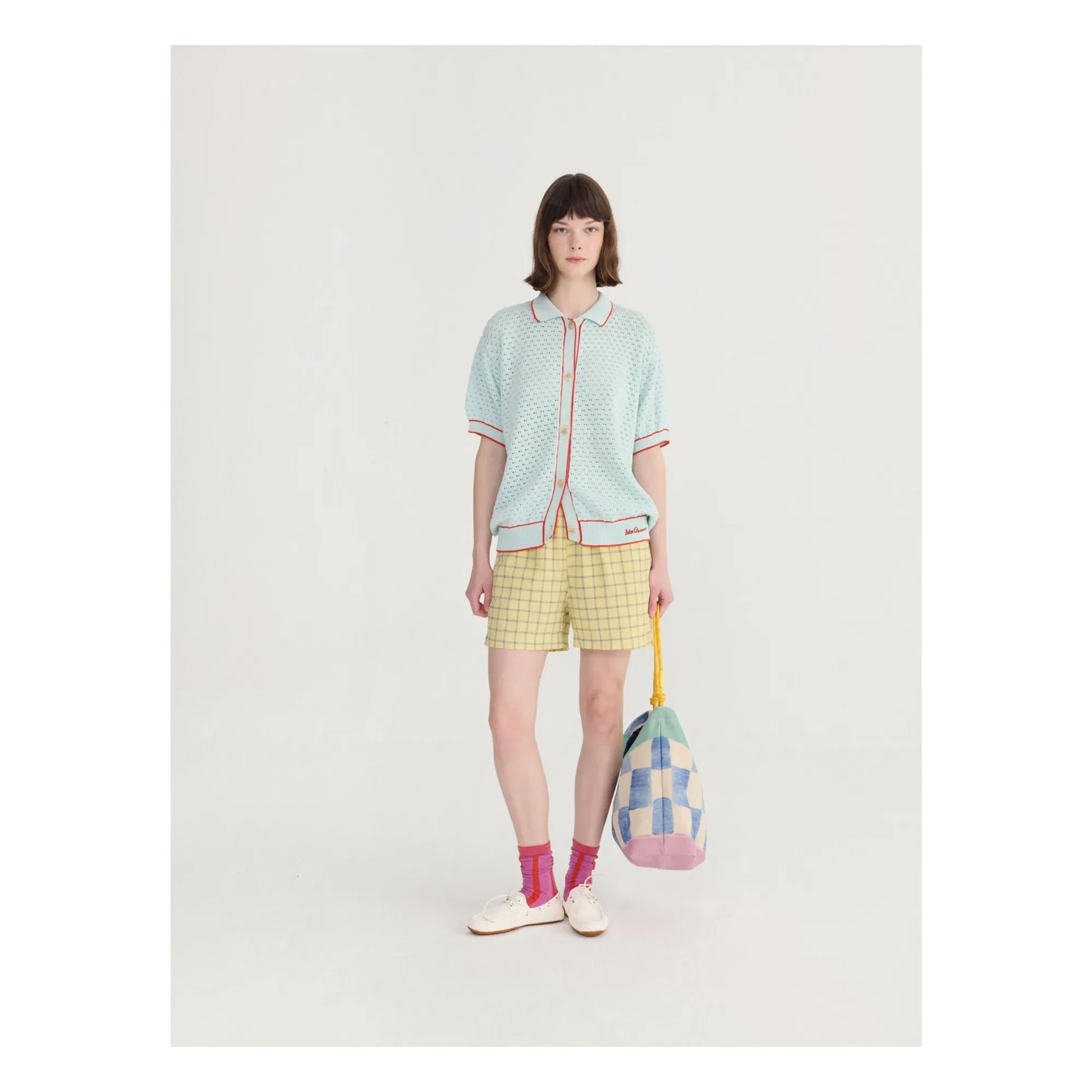 Bobo Choses - Spicy Window Bambula Cotton shorts | Yellow