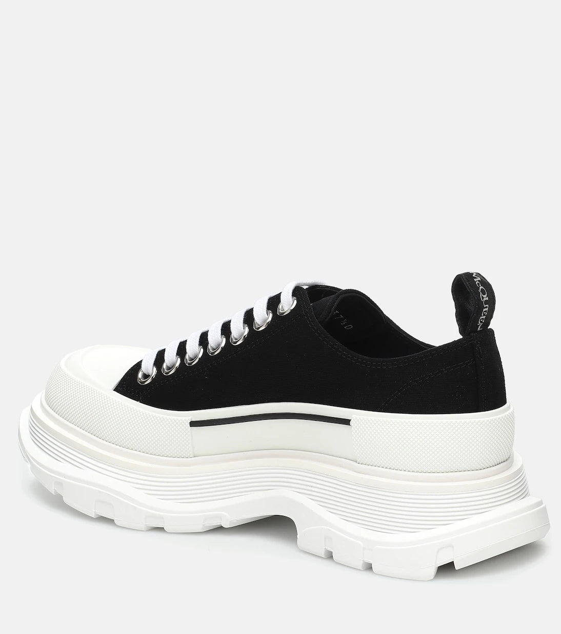 McQueen - Tread Slick canvas platform sneakers