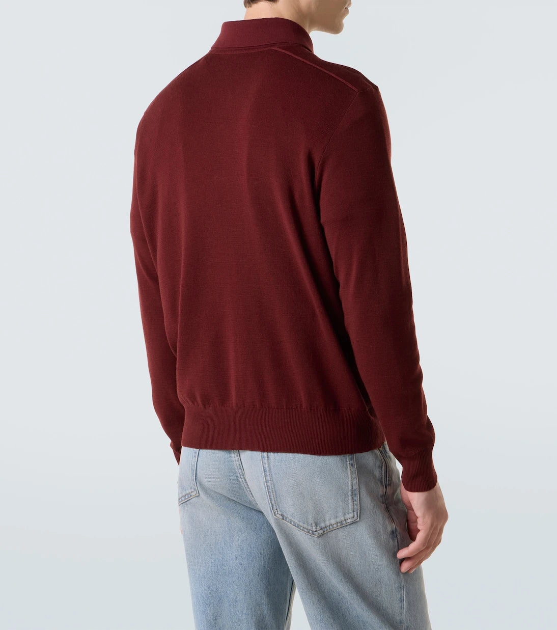 Burberry - Wool polo sweater