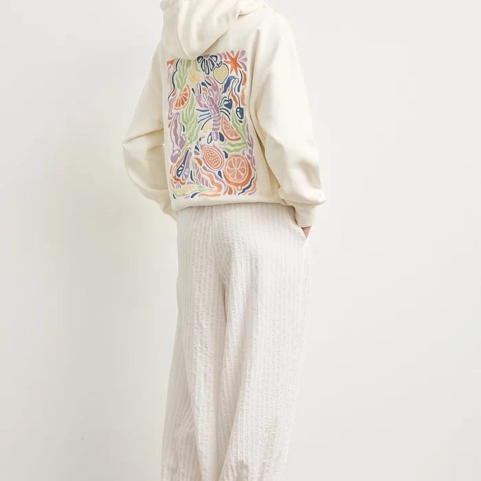 Medicine fermuarlı, kapüşonlu, pamuklu kadın sweatshirt