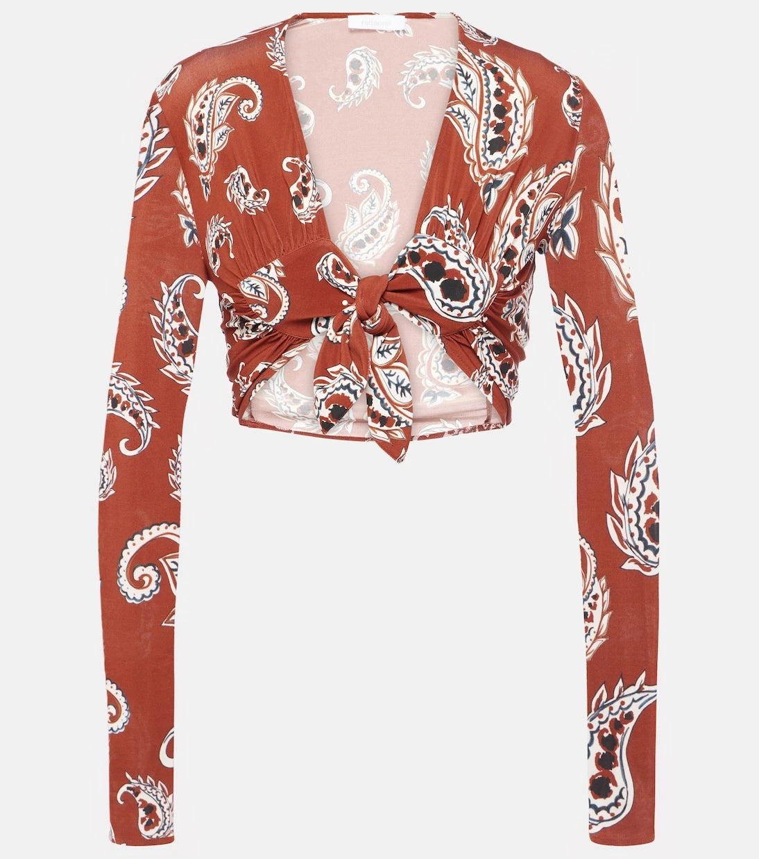 Rabanne - Paisley crop top
