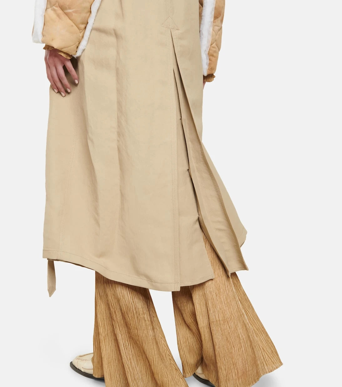 Acne Studios - معطف ترنش بأكمام مبطنة