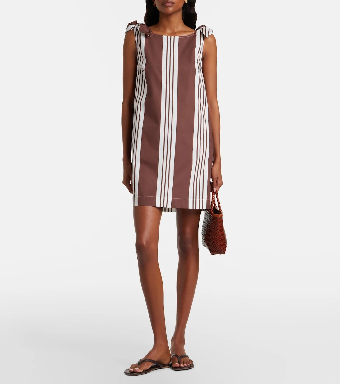 Posse - Rosie striped cotton minidress