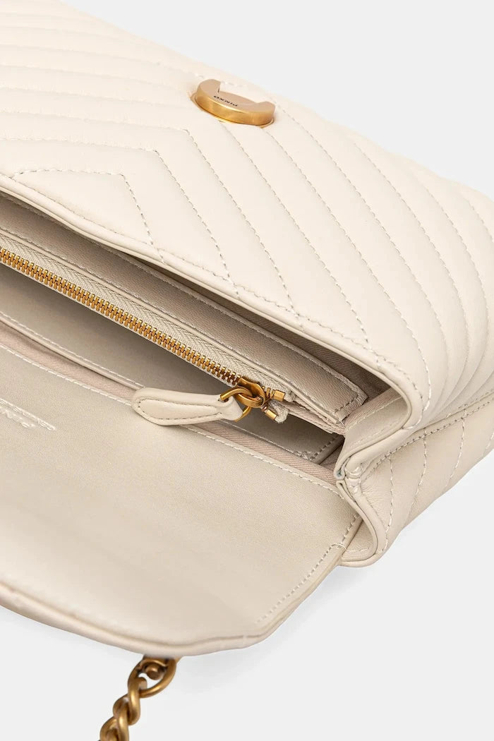 Pinko чанта crossbody дамска от кожа