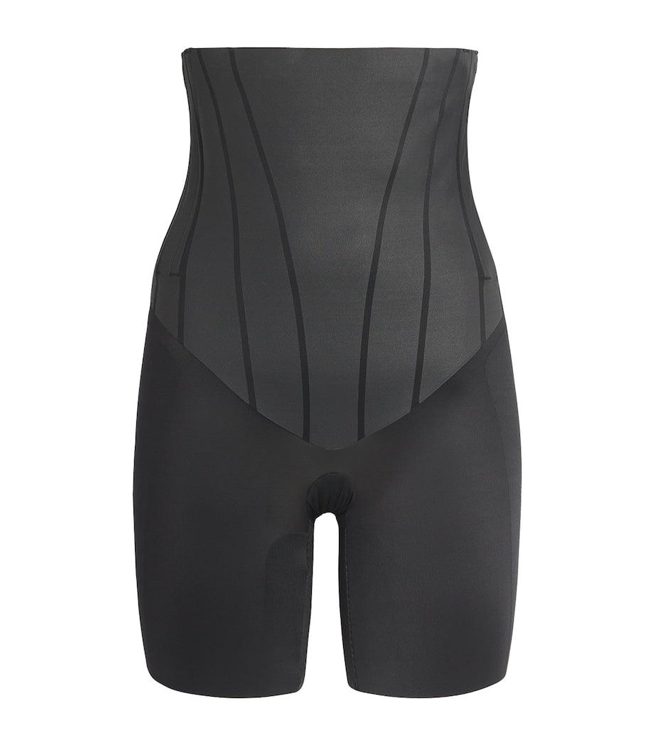 SPANX Black SPANXsupersculpt TotalContour High-Waisted Mid-Thigh Short