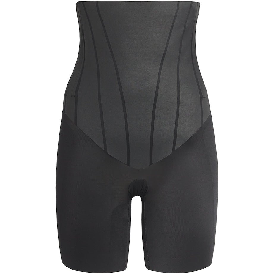 SPANX Black SPANXsupersculpt TotalContour High-Waisted Mid-Thigh Short
