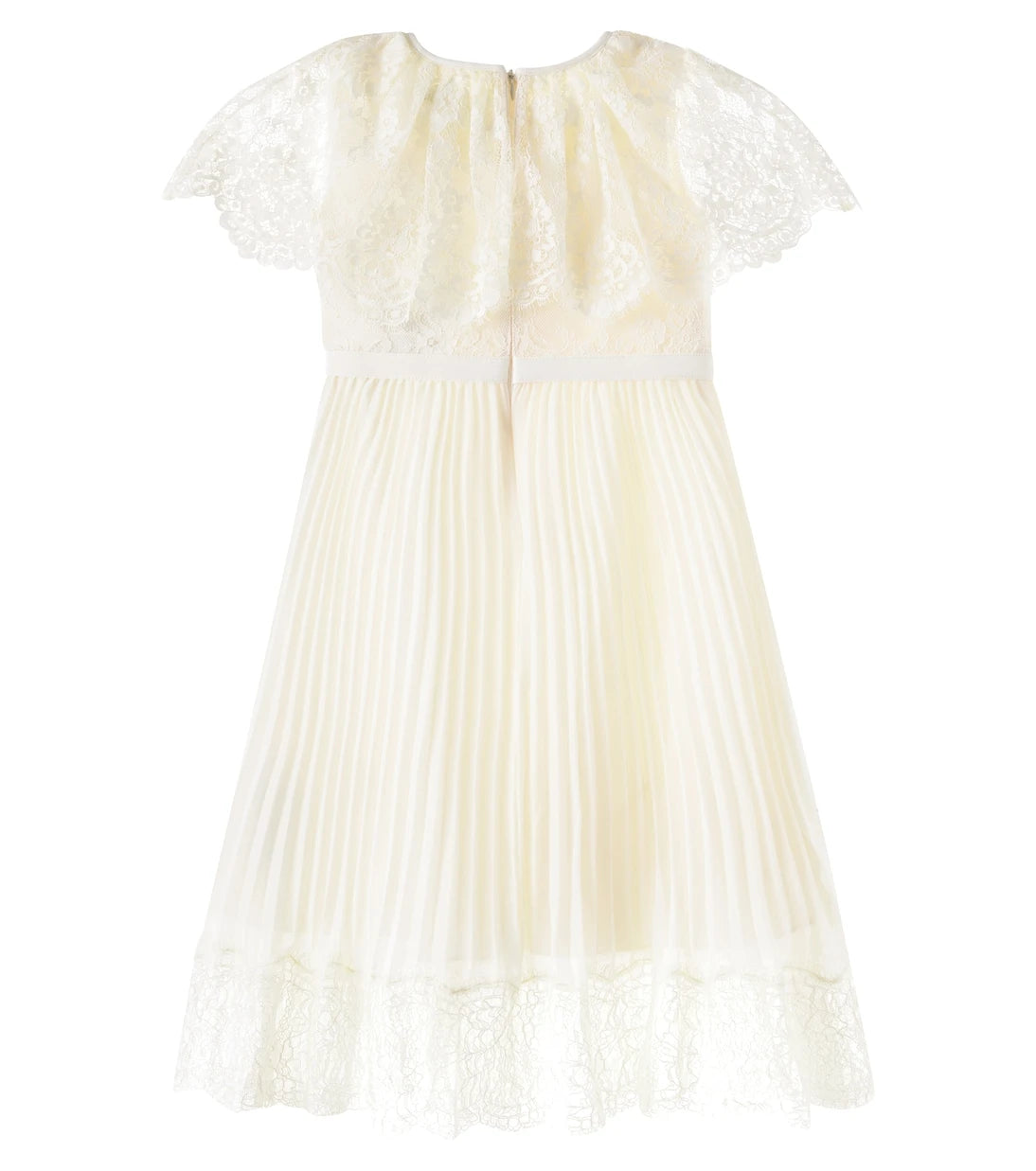 Self-Portrait Kids - Caped chiffon and lace dress